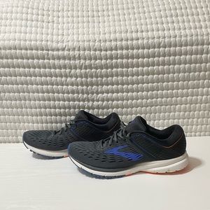 Brooks Ravenna 9 Running Shoes Sneakers- Ebony/Blue/Orange- Size 10.5